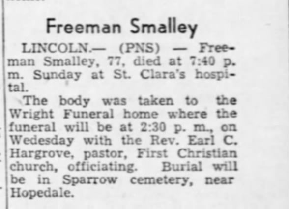 Clipping from The Pantagraph